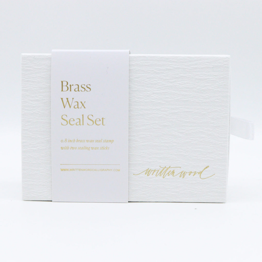 WRITTEN WORD - Wax Seal Set - Brass Stamp to Make Wax Seals - 'Sunrise' - Buchan's Kerrisdale Stationery