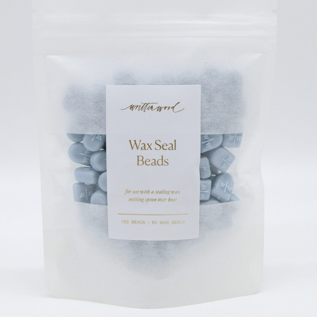 WRITTEN WORD – Wax Beads to Make Wax Seals – Dusty Blue - Buchan's Kerrisdale Stationery