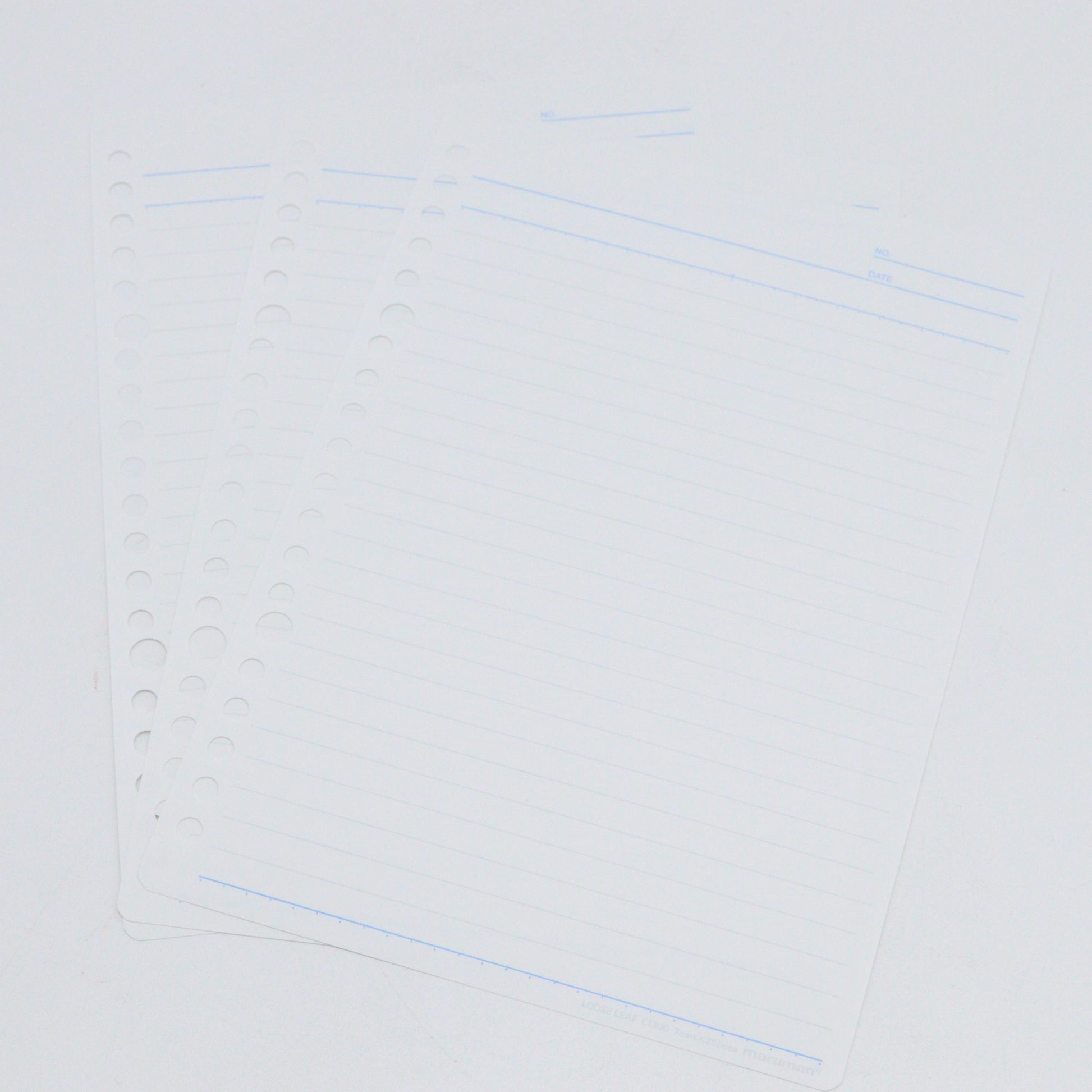 Maruman - A5 Ruled Loose Leaf - 7mm, 20 Holes, 100 Sheets. - Buchan's Kerrisdale Stationery