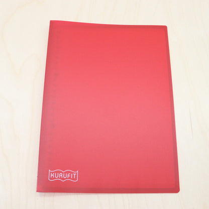 MARUMAN - B5 Kurufit Binder, Lined Loose Leaf and To-do Leaf Set - Red - Buchan's Kerrisdale Stationery