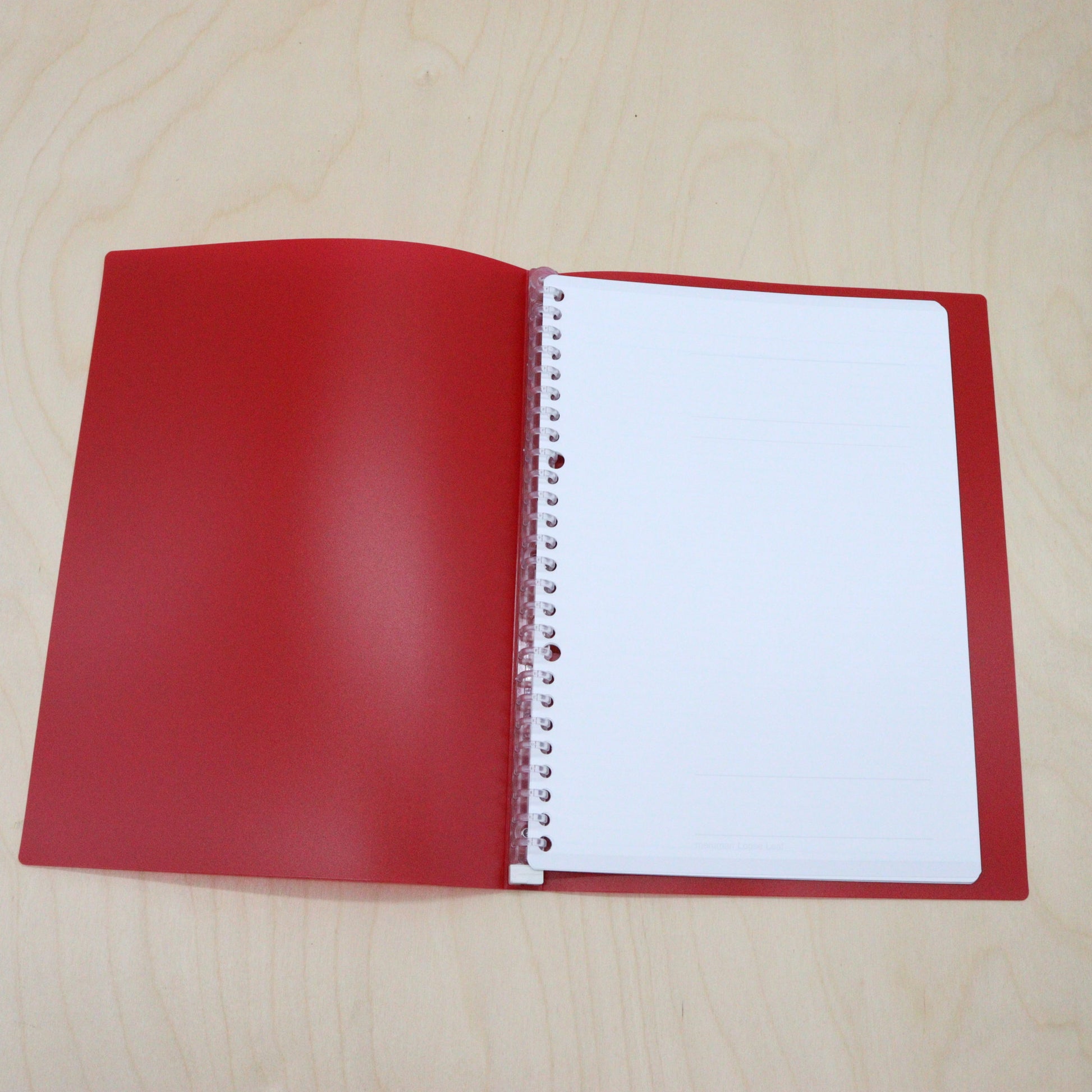 MARUMAN - B5 Kurufit Binder, Lined Loose Leaf and To-do Leaf Set - Red - Buchan's Kerrisdale Stationery