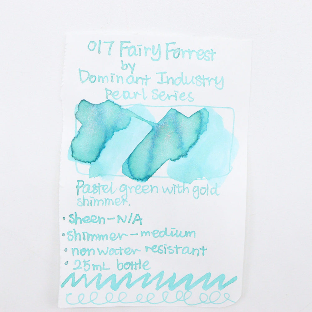 DOMINANT INDUSTRY – PEARL SERIES – Bottled Fountain Pen Ink (25ml) – No.017 FAIRY FORREST - Buchan's Kerrisdale Stationery