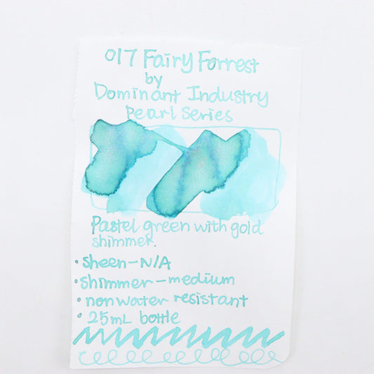 DOMINANT INDUSTRY – PEARL SERIES – Bottled Fountain Pen Ink (25ml) – No.017 FAIRY FORREST - Buchan's Kerrisdale Stationery