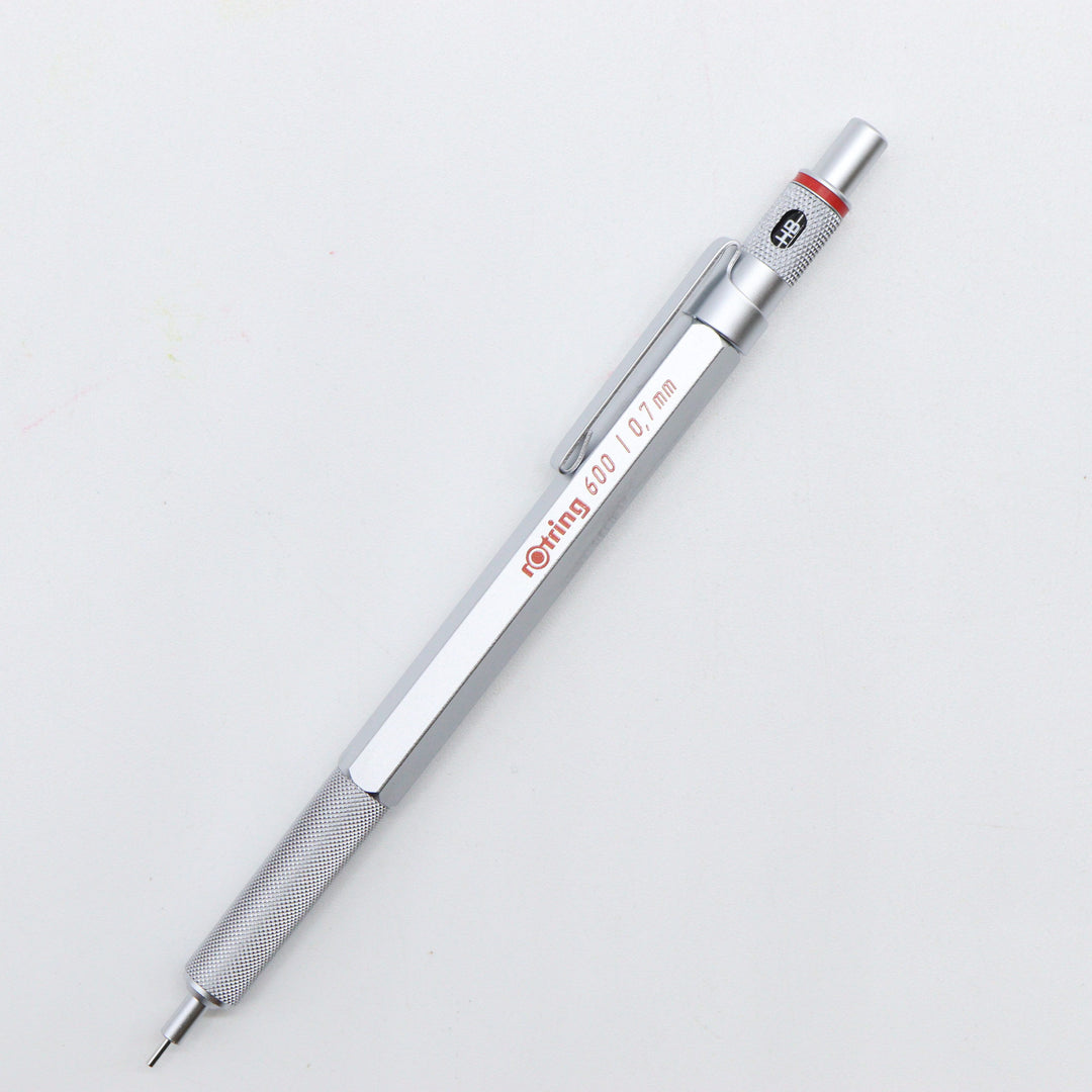 rOtring - 600 Mechanical Pencil 0.7mm - Silver - Buchan's Kerrisdale Stationery