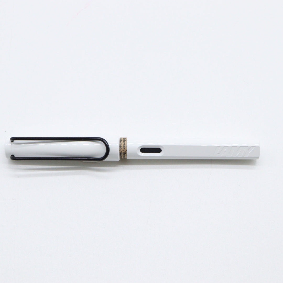 LAMY Safari White with Black Clip - Fountain Pen - 2022 Special Edition - Buchan's Kerrisdale Stationery
