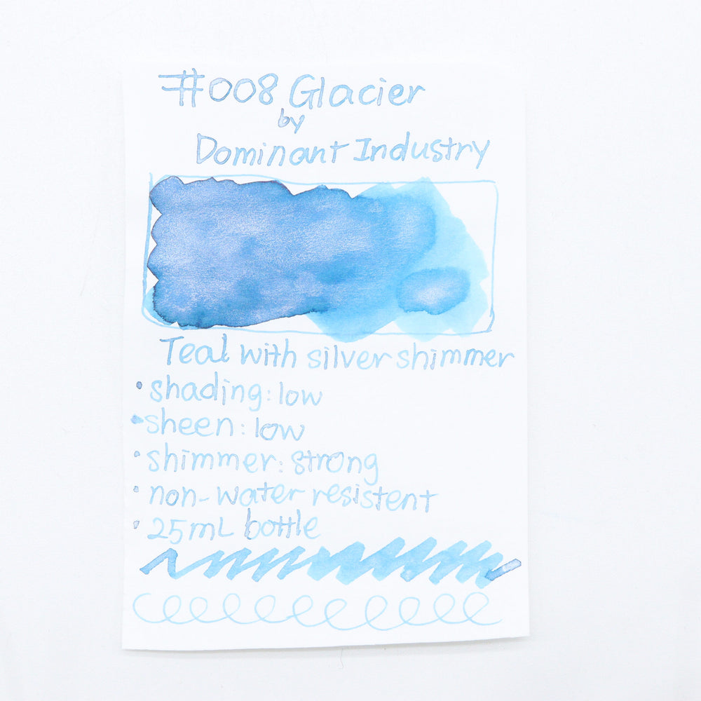DOMINANT INDUSTRY – PEARL SERIES – Bottled Fountain Pen Ink (25ml) – No.008 GLACIER - Buchan's Kerrisdale Stationery