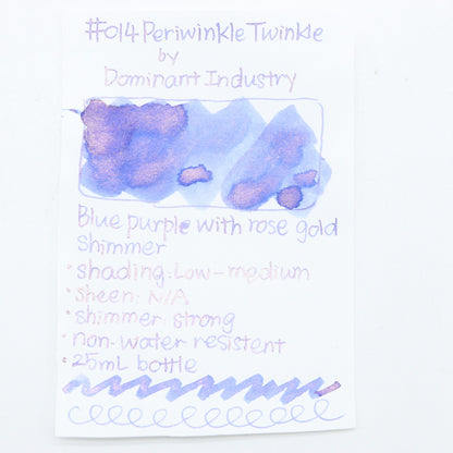 DOMINANT INDUSTRY – PEARL SERIES – Bottled Fountain Pen Ink (25ml) – No.014 PERIWINKLE TWINKLE - Buchan's Kerrisdale Stationery