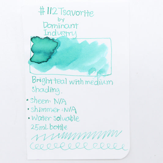 DOMINANT INDUSTRY – STANDARD SERIES – Bottled Fountain Pen Ink (25ml) – No.112 Tsavorite - Buchan's Kerrisdale Stationery