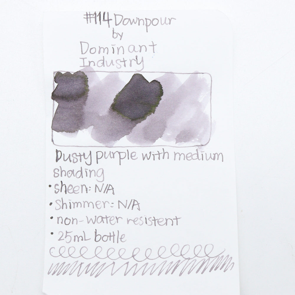 DOMINANT INDUSTRY – STANDARD SERIES – Bottled Fountain Pen Ink (25ml) – No.114 Downpour - Buchan's Kerrisdale Stationery