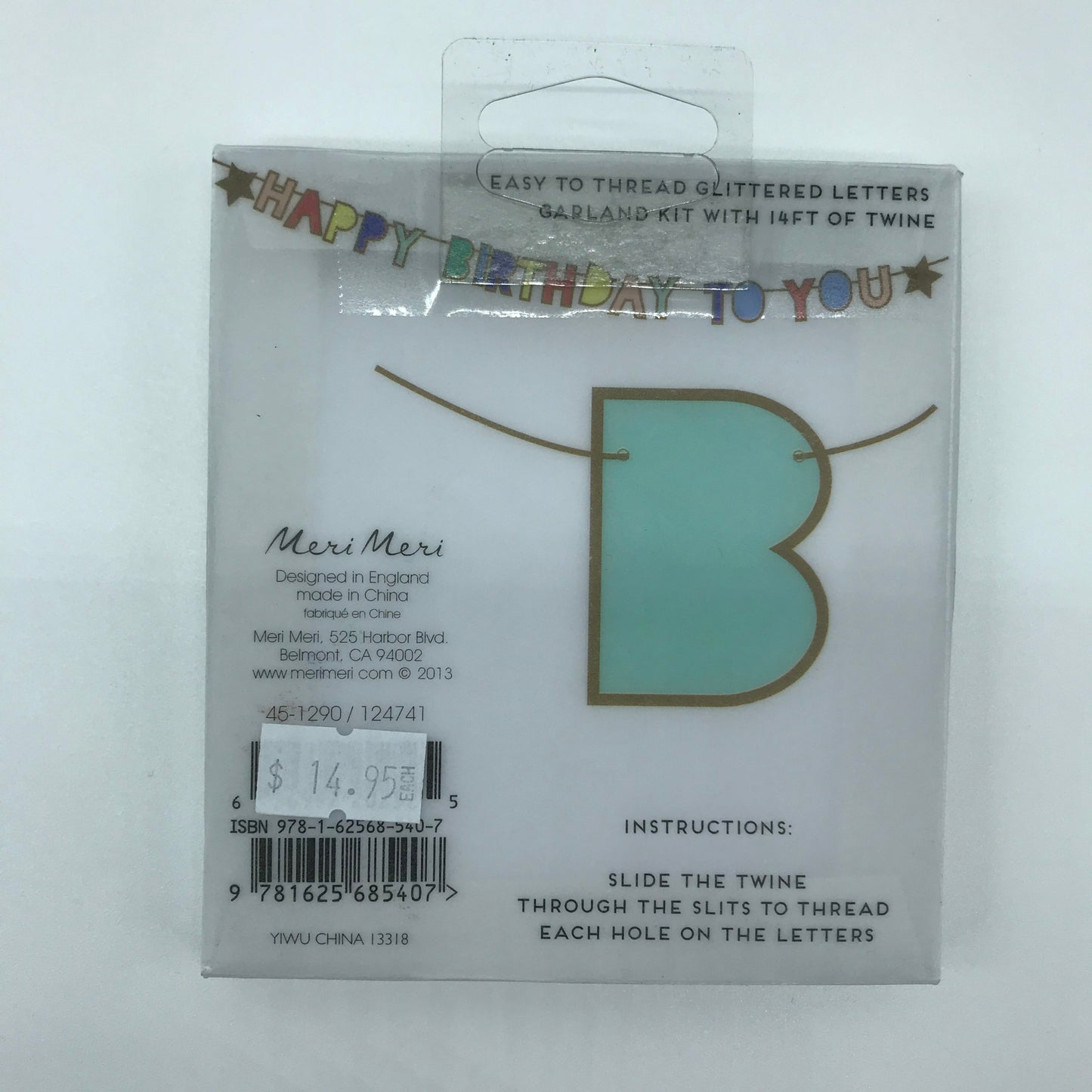 MERI MERI - Garland - HAPPY BIRTHDAY TO YOU - Buchan's Kerrisdale Stationery