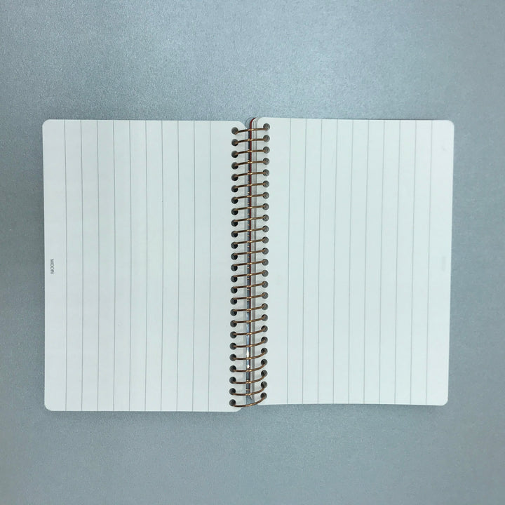 MIDORI - Ring Memo Note Book (B7) (White - Brown - Grey-Blue - Red) - Buchan's Kerrisdale Stationery