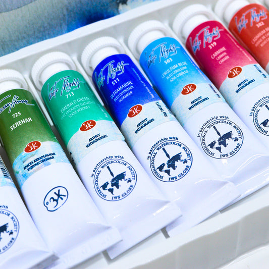 NEVA PALETTE ST. PETERSBURG –  "White Nights" Extra Fine Artists' Watercolors Set - 12 Tubes x 10ml - Buchan's Kerrisdale Stationery