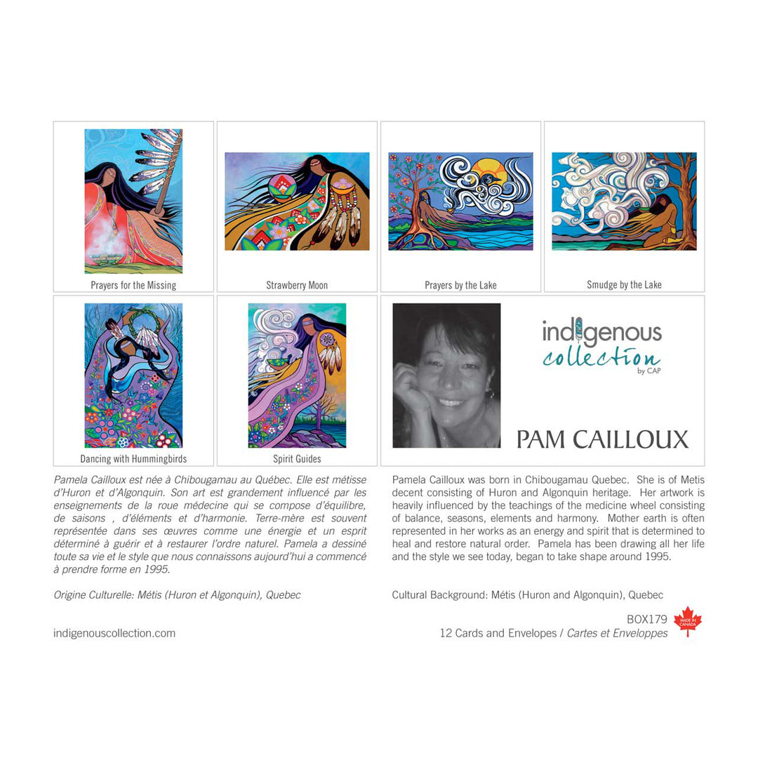 INDIGENOUS COLLECTION by CAP - Box Set Notecards - Pam Cailloux "Prayers by the Lake" - Buchan's Kerrisdale Stationery