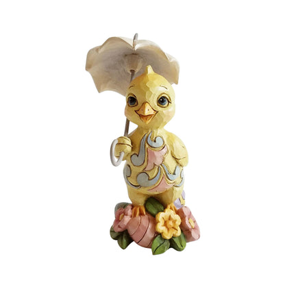 JIM SHORE - Heartwood Creek "Mini Chick with Umbrella" - Buchan's Kerrisdale Stationery