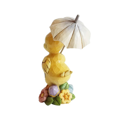 JIM SHORE - Heartwood Creek "Mini Chick with Umbrella" - Buchan's Kerrisdale Stationery