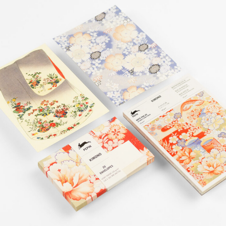 PEPIN PRESS – A6-C6 ENVELOPES, Premium Ivory Paper, 20 Envelopes – ‘Kimono’ (One design) - Buchan's Kerrisdale Stationery