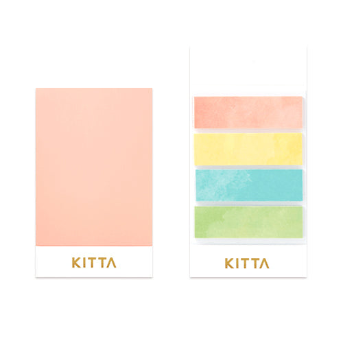 KITTA - Washi Tape Sticky Note Stickers- PLAIN - Buchan's Kerrisdale Stationery