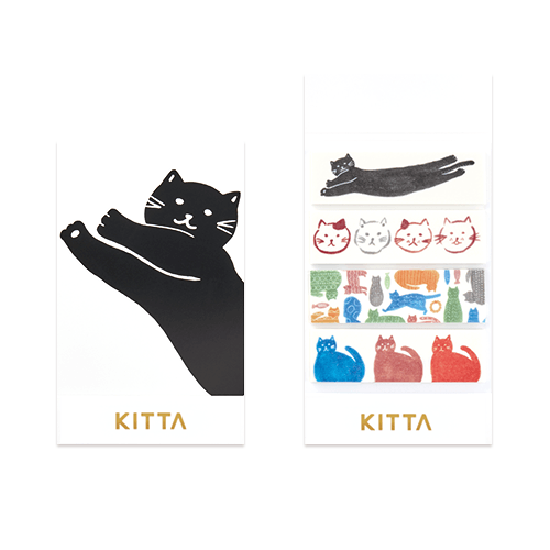 KITTA - Washi Tape Sticky Note - CAT - Buchan's Kerrisdale Stationery