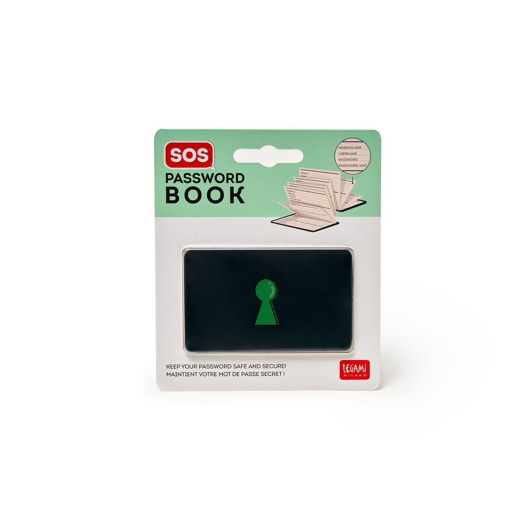LEGAMI - Sos Password Book To Record Usernames And Passwords - Buchan's Kerrisdale Stationery