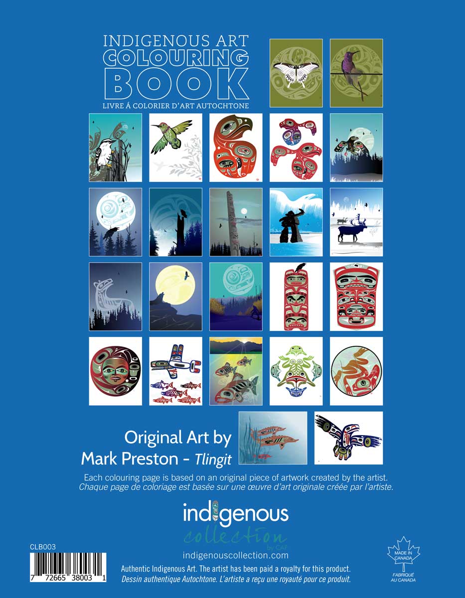 INDIGENOUS COLLECTION - Mark Preston Coloring Book - Buchan's Kerrisdale Stationery