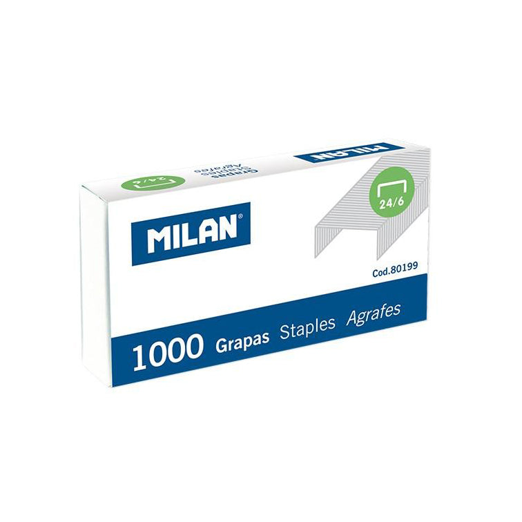 MILAN - Stapler Refills - 1000 Staples "24-6" - Buchan's Kerrisdale Stationery