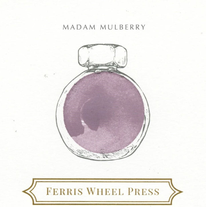 FERRIS WHEEL PRESS - Fountain Pen Ink 38 ml - "Madam Mulberry" - "Morningside" Collection - Buchan's Kerrisdale Stationery