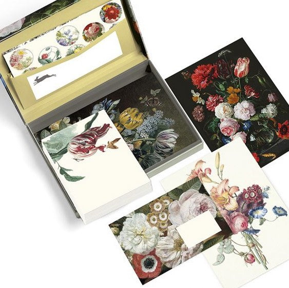 PEPIN PRESS – Letter Writing Set (Assorted sheets, envelopes and stickers) – ‘Floral Still Life’ (4 designs) - Buchan's Kerrisdale Stationery