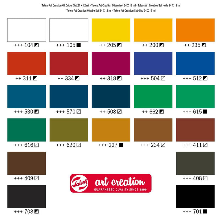 ROYAL TALEN – Oil Colour Set 24 X 12 ml - Buchan's Kerrisdale Stationery
