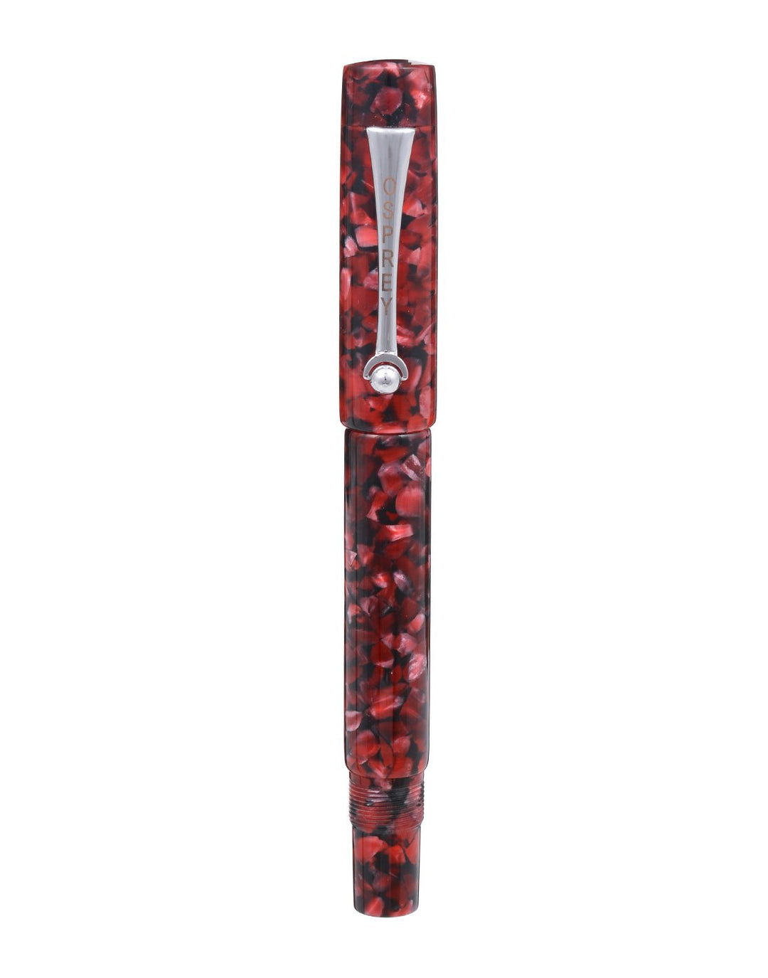 OSPREY PENS - MILANO Fountain Pen "Red Japser" With Standard And Flex Nib Options - Buchan's Kerrisdale Stationery
