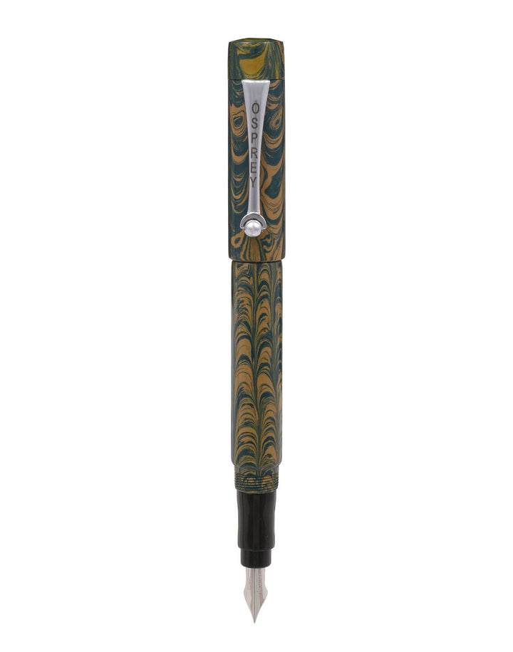 OSPREY PENS - MILANO Fountain Pen "Semper Fi Ebonite" With Standard And Flex Nib Options - Buchan's Kerrisdale Stationery