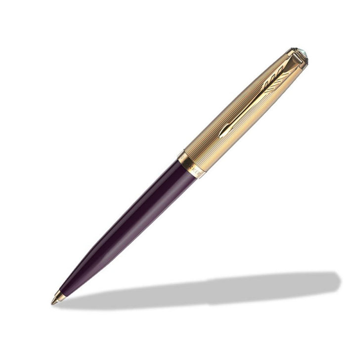 PARKER - 51 Premium GT Ballpoint Pen - Plum Gold Trim - Buchan's Kerrisdale Stationery