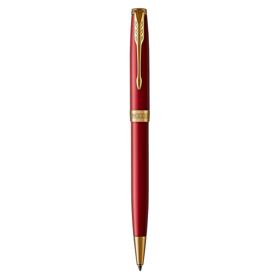 PARKER - Sonnet Red Lacquer Ballpoint Pen - Medium Nib - Buchan's Kerrisdale Stationery