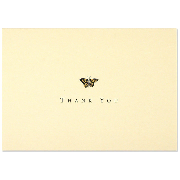 PETER PAUPER PRESS - GOLD BUTTERFLY THANK YOU NOTES - Buchan's Kerrisdale Stationery