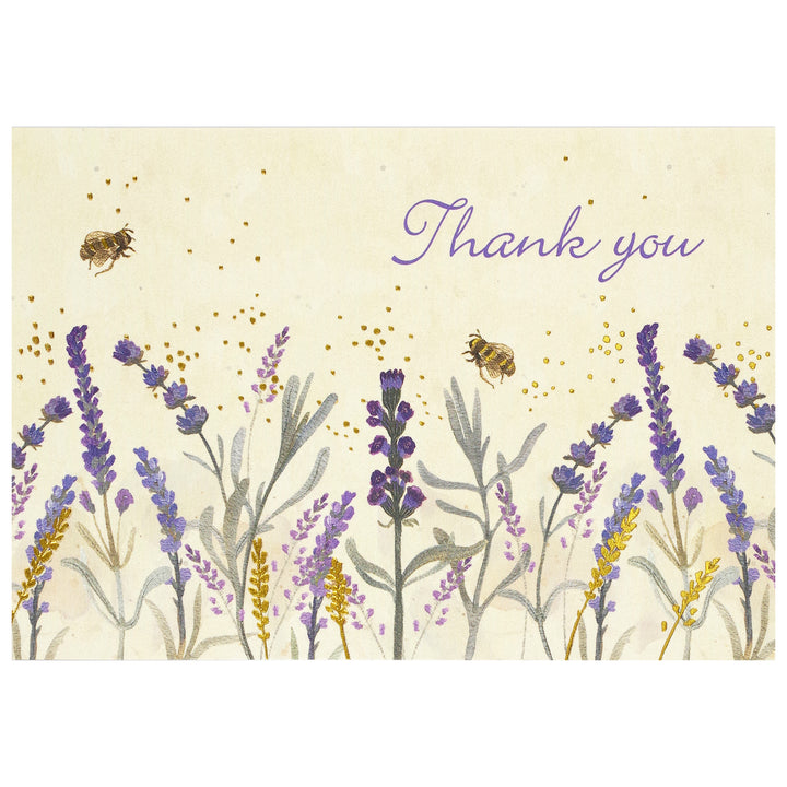 PETER PAUPER PRESS - LAVENDER & HONEY THANK YOU NOTES - Buchan's Kerrisdale Stationery