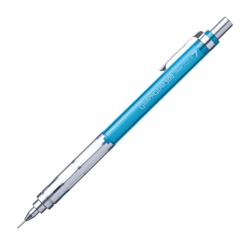 PENTEL - Arts GraphGear 300 Mechanical Pencil - Sky Blue- 0.7mm - Buchan's Kerrisdale Stationery