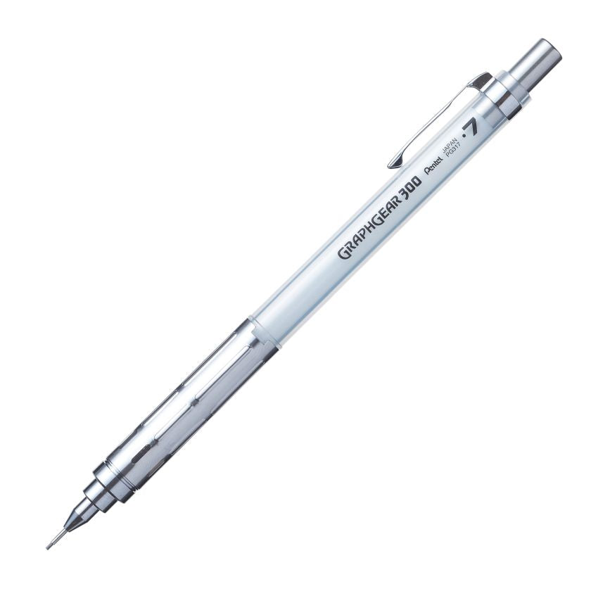 PENTEL - Arts GraphGear 300 Mechanical Pencil - White - 0.7mm - Buchan's Kerrisdale Stationery