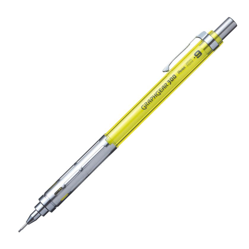 PENTEL - Arts GraphGear 300 Mechanical Pencil - Yellow - 0.9mm - Buchan's Kerrisdale Stationery