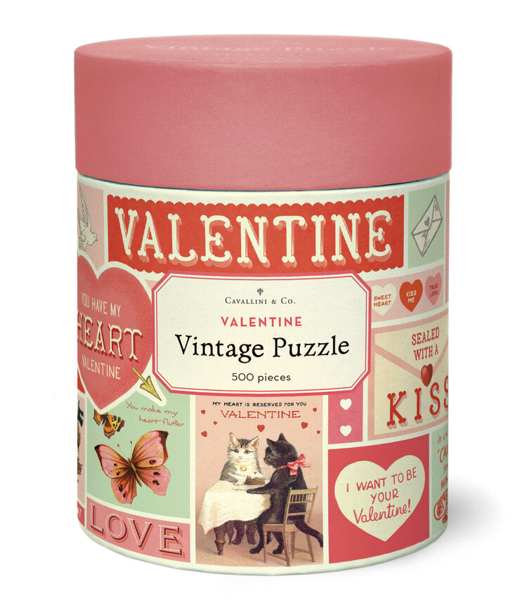 CAVALLINI & CO - 500 Pc Vintage Puzzle - Valentine - Buchan's Kerrisdale Stationery