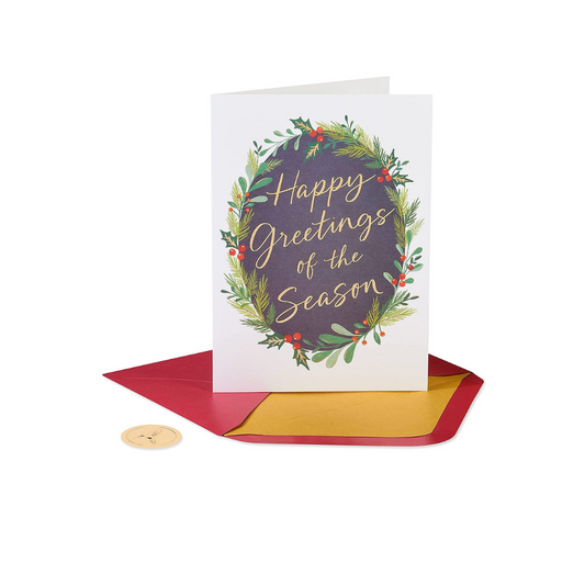 PAPYRUS - GREETINGS OF THE SEASON CHRISTMAS BOXED CARDS, 14-COUNT - Buchan's Kerrisdale Stationery