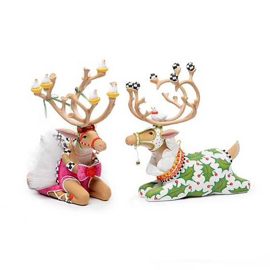 PATIENCE BREWSTER - Dash Away Sitting Dancer Reindeer Figure - Buchan's Kerrisdale Stationery