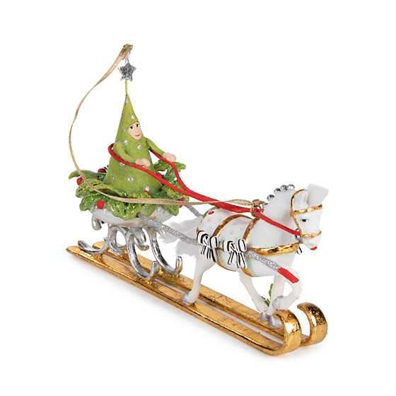 PATIENCE BREWSTER - Jingle Bells Sleigh with Tree Ornament - Buchan's Kerrisdale Stationery