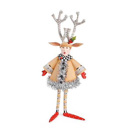 PATIENCE BREWSTER - Lennon Reindeer Boy Holiday Caroler Figure - Buchan's Kerrisdale Stationery