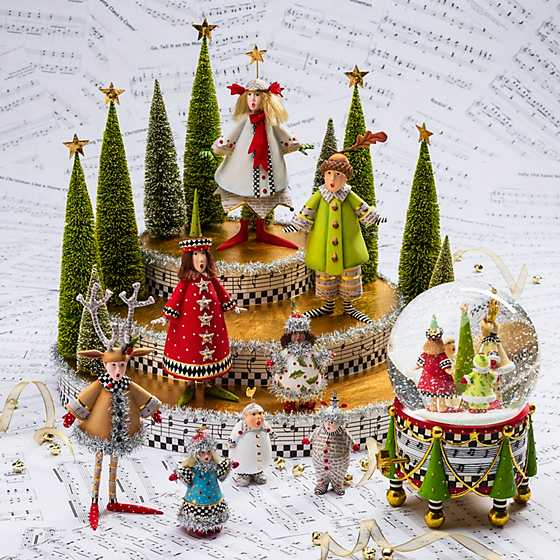 PATIENCE BREWSTER - Mariah Red Polka Dot Holiday Caroler Figure - Buchan's Kerrisdale Stationery