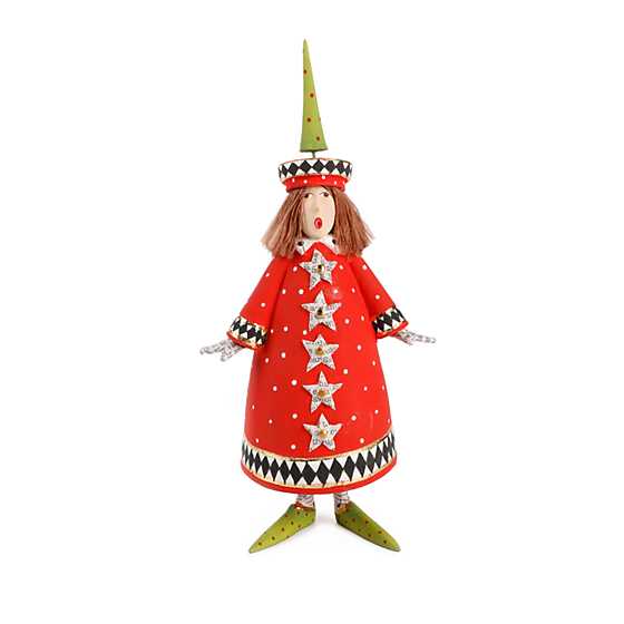 PATIENCE BREWSTER - Mariah Red Polka Dot Holiday Caroler Figure - Buchan's Kerrisdale Stationery