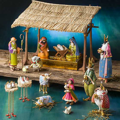 PATIENCE BREWSTER -  Nativity Shepherd & Sheep Figures - Buchan's Kerrisdale Stationery