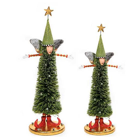 PATIENCE BREWSTER - Sisal Angel Tree Figures - Set of 2 - Buchan's Kerrisdale Stationery