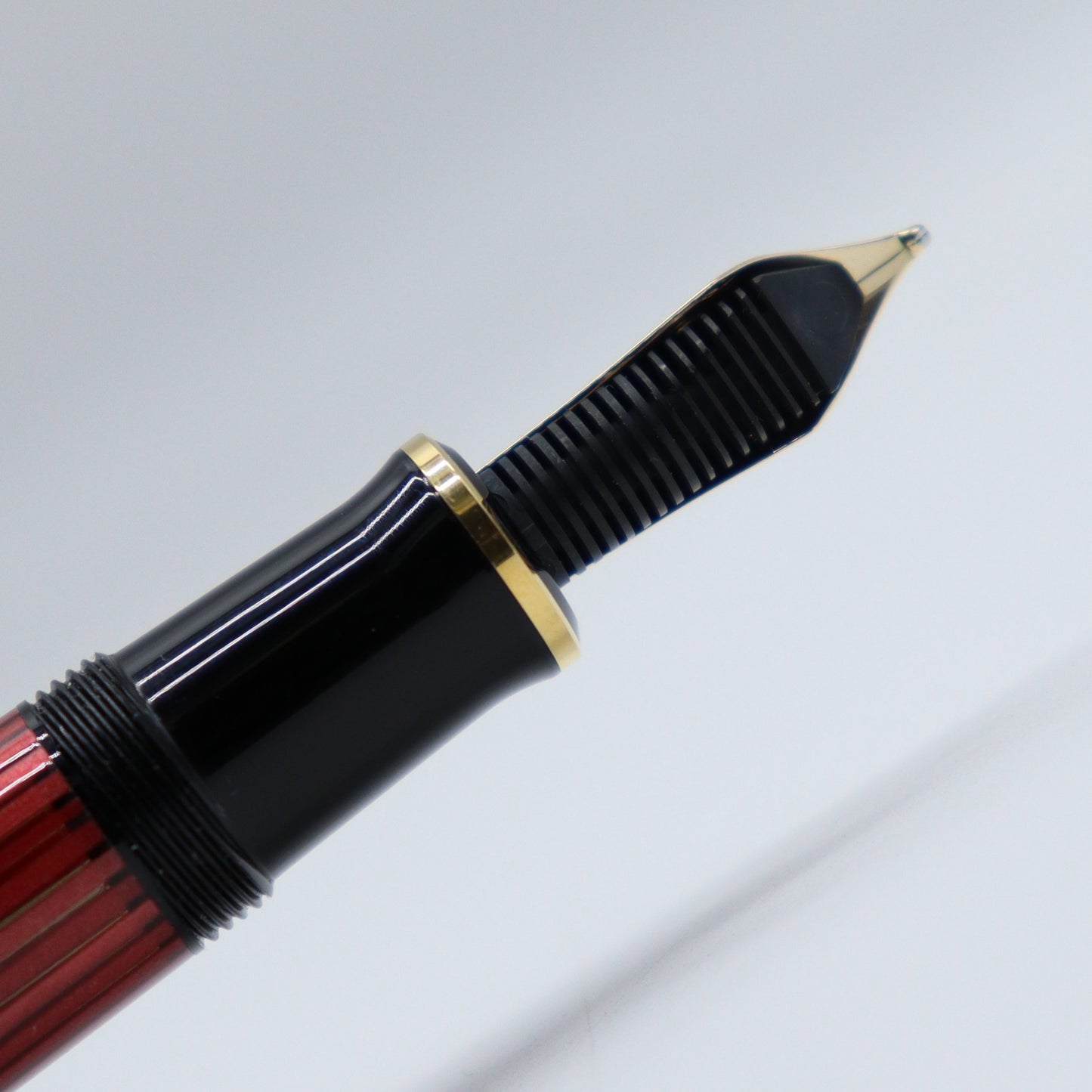 PELIKAN Souverän Fountain Pen - M600 Black-Red - Buchan's Kerrisdale Stationery