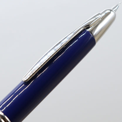 PILOT - Capless Vanishing Point Fountain Pen - Blue and Silver with 18k Rhodium Plated Gold Nib - Buchan's Kerrisdale Stationery