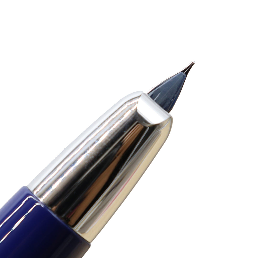 PILOT - Capless Vanishing Point Fountain Pen - Blue and Silver with 18k Rhodium Plated Gold Nib - Buchan's Kerrisdale Stationery