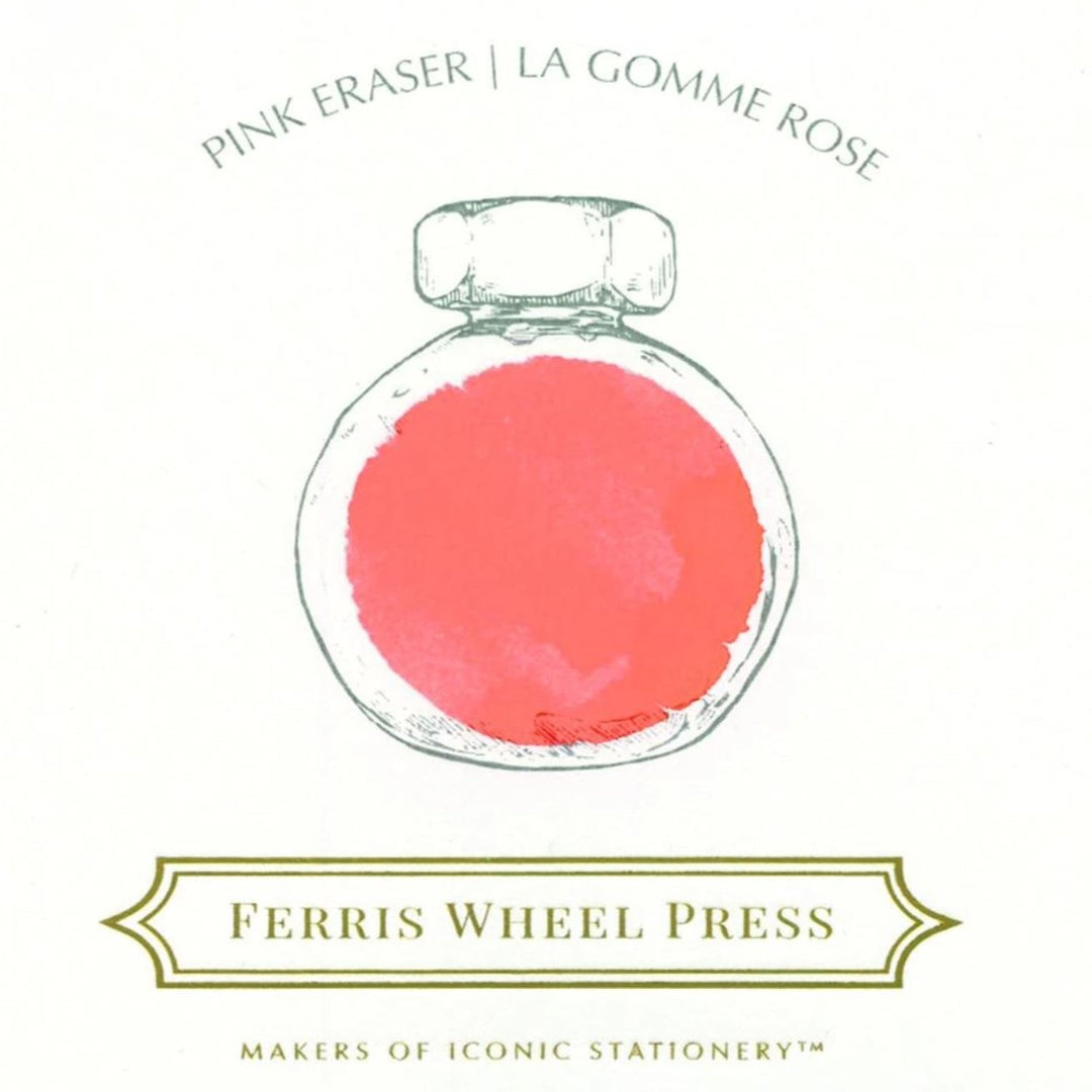 FERRIS WHEEL PRESS- Fountain Pen Ink 38 ml - "Pink Eraser" - "Gourmet Summer" Collection - Buchan's Kerrisdale Stationery